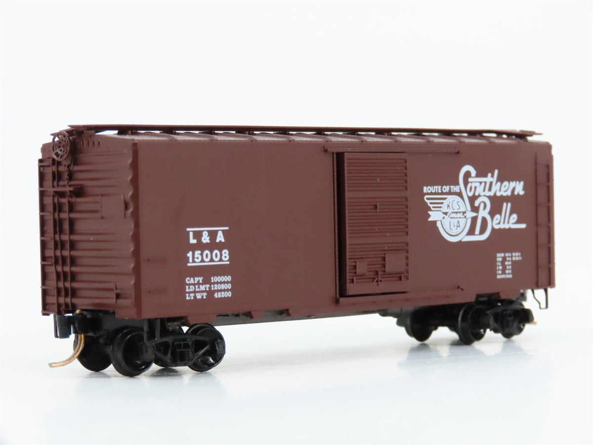 N Scale Kadee Micro-Trains MTL 20540 L&amp;A Southern Belle 40&#39; Box Car #15008