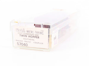 N Scale Micro-Trains MTL/Kadee 57040 Southern 33' Wood Side Hopper Car #104642