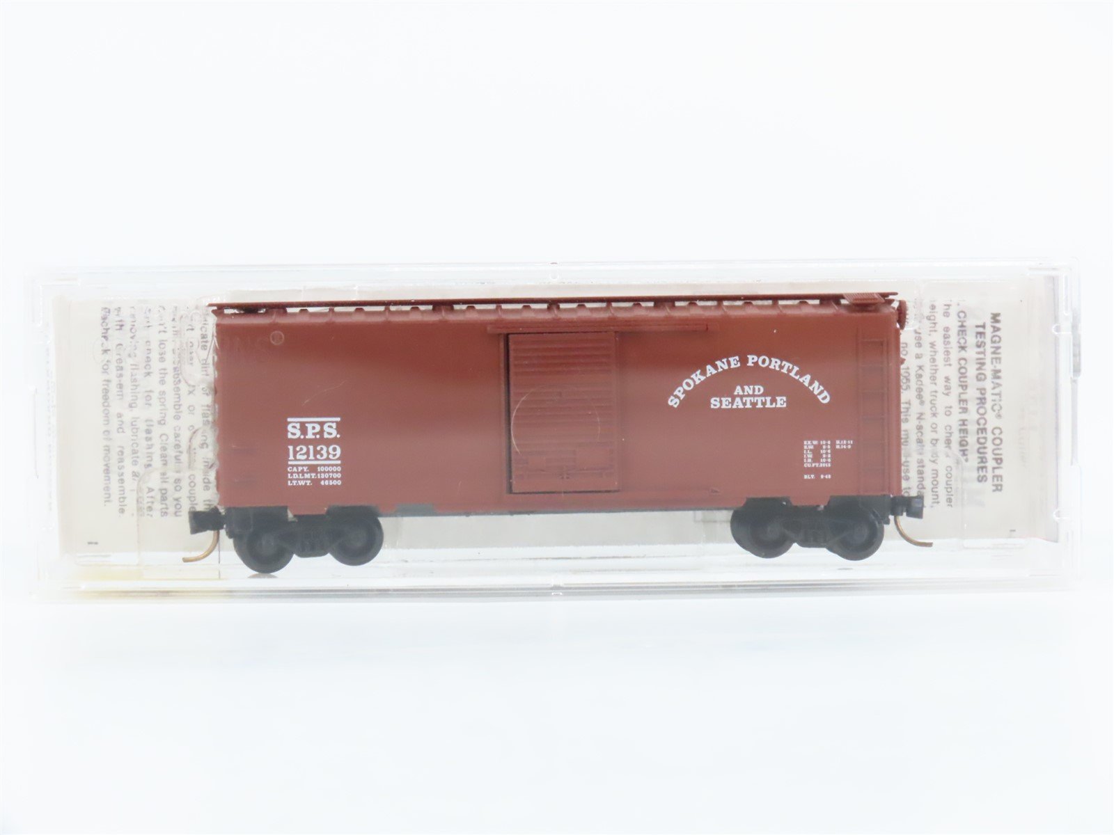 N Kadee Micro-Trains MTL 20990 SPS Spokane Portland & Seattle 40' Box Car #12139