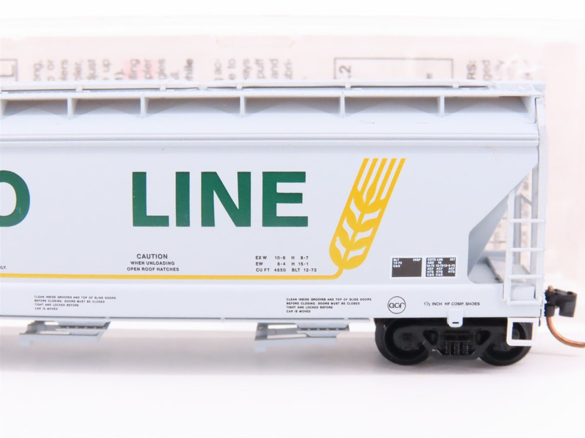 N Micro-Trains MTL 94150 SOO Line &quot;Colormax&quot; ACF 3-Bay Covered Hopper #73465