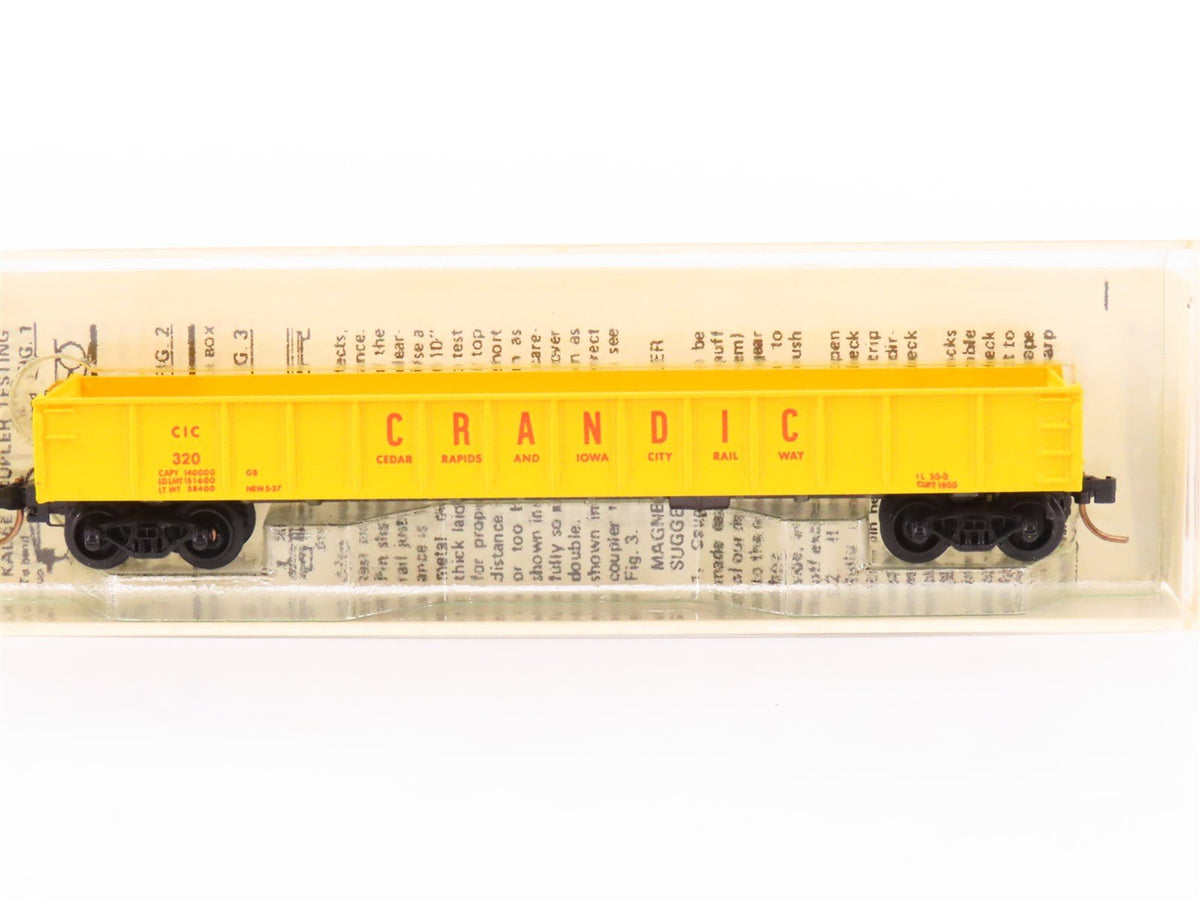 N Scale Micro-Trains MTL/Kadee 48040 CIC 50&#39; Drop End Gondola Car #320 wLoad