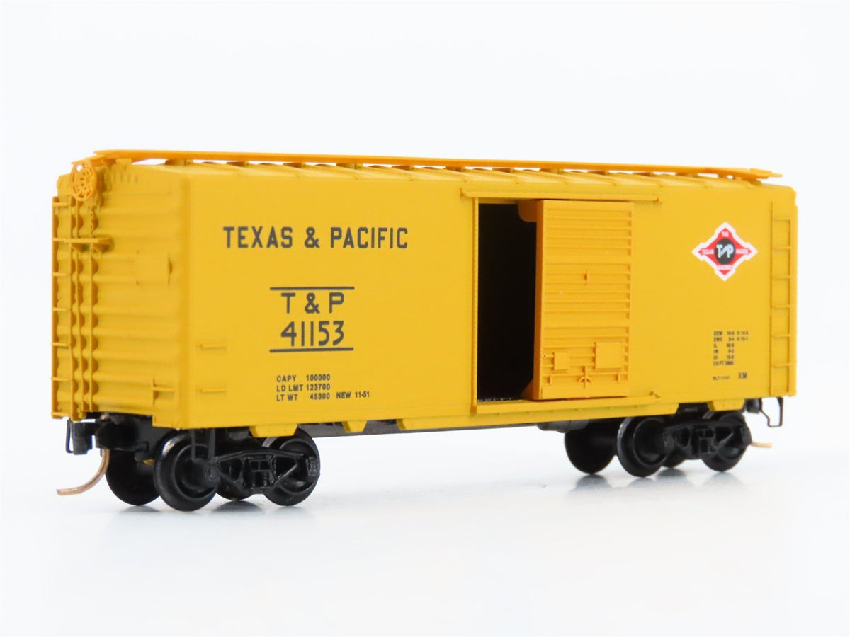 N Scale Kadee Micro-Trains MTL 20590 T&amp;P Texas &amp; Pacific 40&#39; Box Car #41153