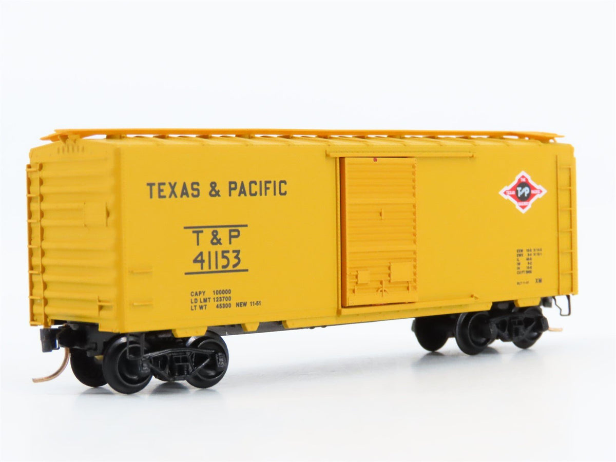 N Scale Kadee Micro-Trains MTL 20590 T&amp;P Texas &amp; Pacific 40&#39; Box Car #41153