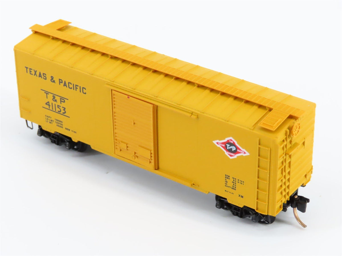 N Scale Kadee Micro-Trains MTL 20590 T&amp;P Texas &amp; Pacific 40&#39; Box Car #41153