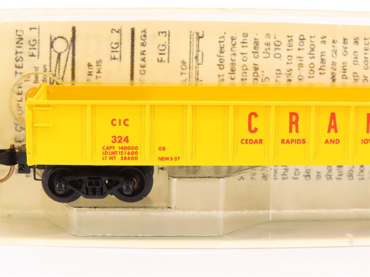 N Scale Micro-Trains MTL/Kadee 48040 CIC 50&#39; Drop End Gondola Car #324 wLoad