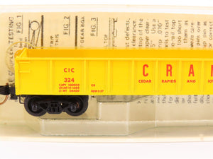 N Scale Micro-Trains MTL/Kadee 48040 CIC 50' Drop End Gondola Car #324 wLoad