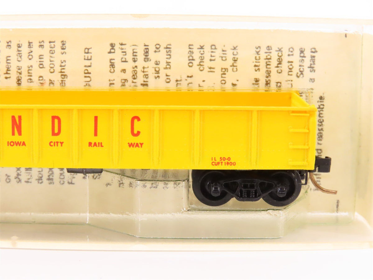 N Scale Micro-Trains MTL/Kadee 48040 CIC 50&#39; Drop End Gondola Car #324 wLoad