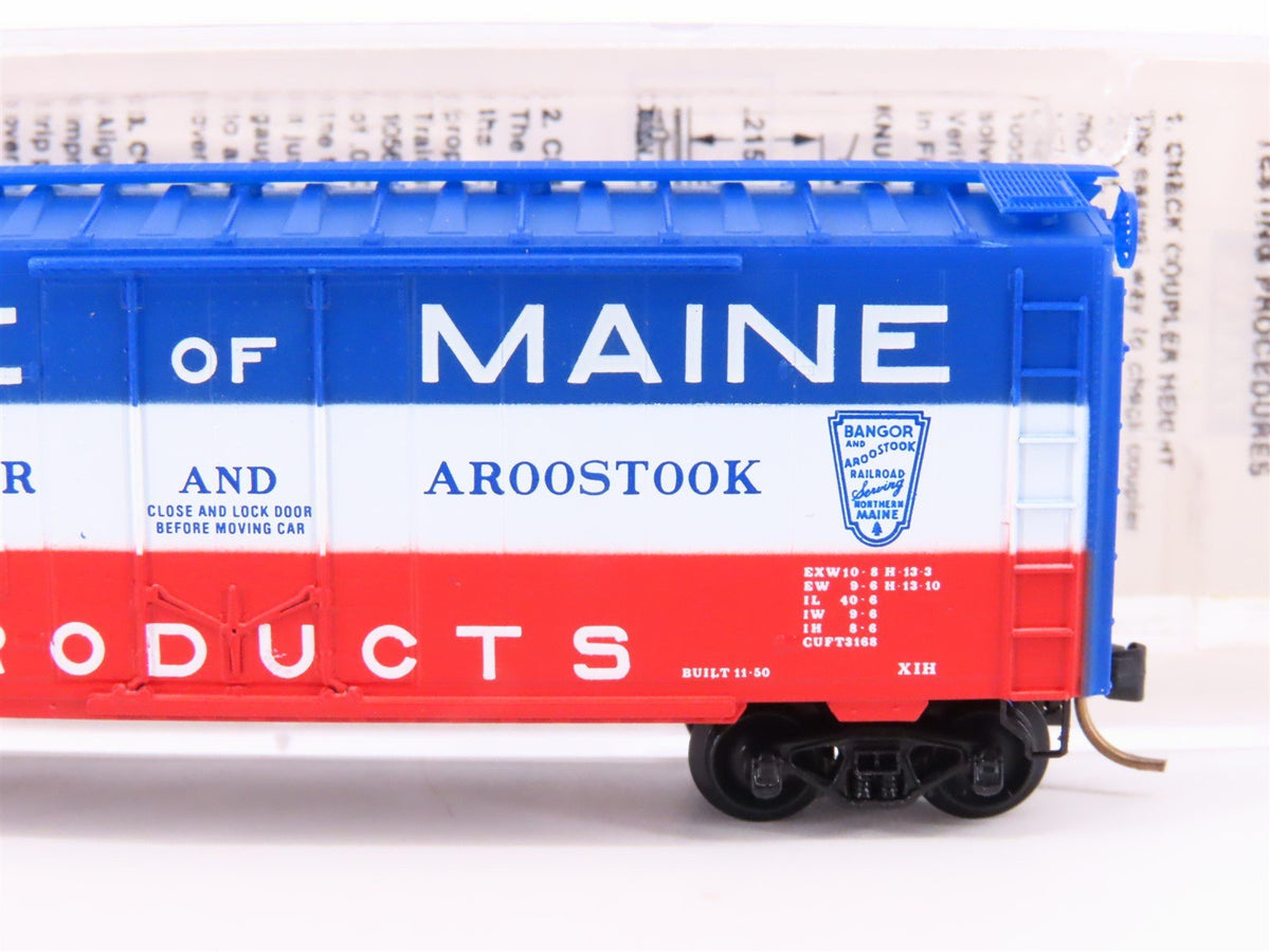 N Micro-Trains MTL 21020 BAR Bangor &amp; Aroostook State of Maine 40&#39; Box Car #2231