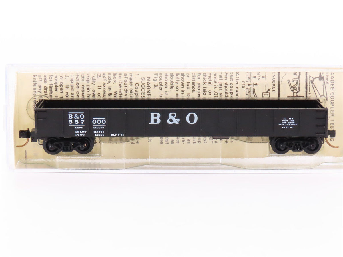 N Scale Micro-Trains MTL/Kadee 48020 B&amp;O 50&#39; Drop End Gondola Car #557000