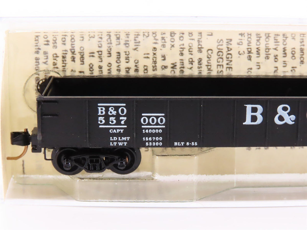 N Scale Micro-Trains MTL/Kadee 48020 B&amp;O 50&#39; Drop End Gondola Car #557000