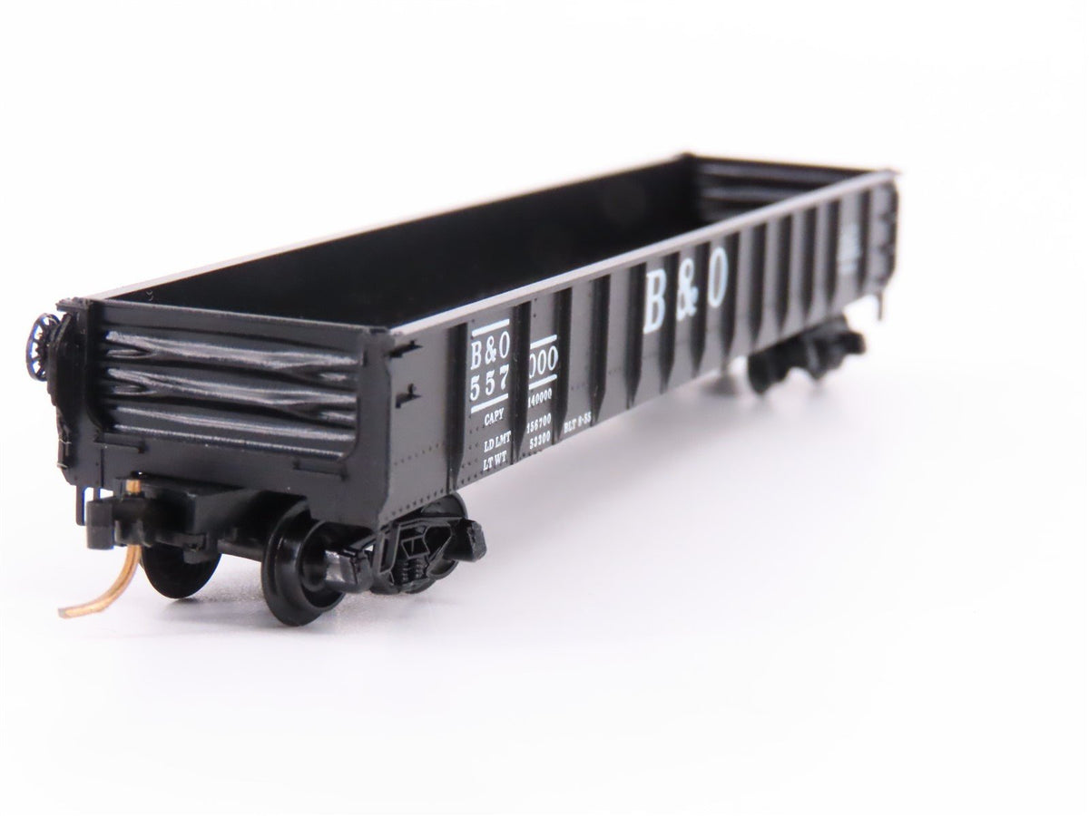 N Scale Micro-Trains MTL/Kadee 48020 B&amp;O 50&#39; Drop End Gondola Car #557000