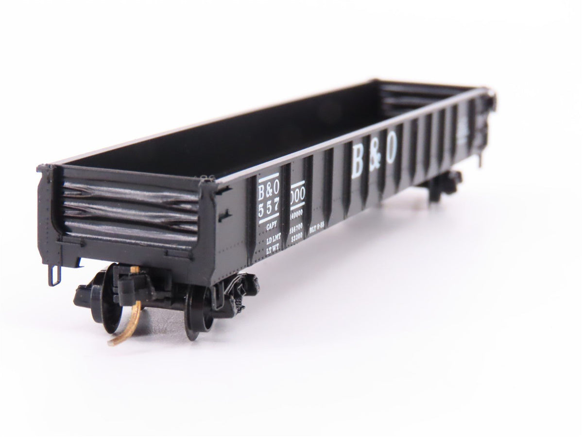 N Scale Micro-Trains MTL/Kadee 48020 B&amp;O 50&#39; Drop End Gondola Car #557000