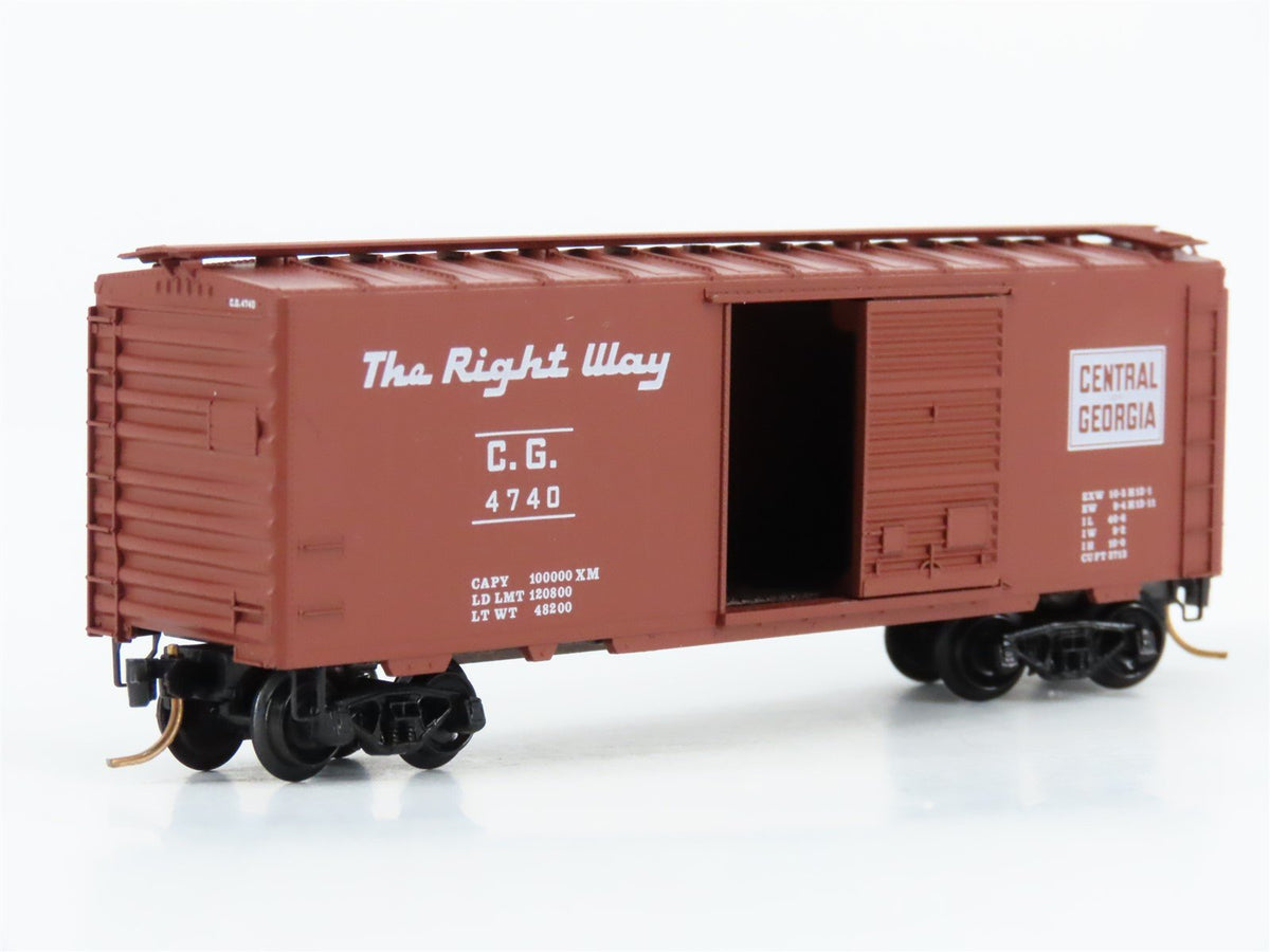 N Scale Kadee Micro-Trains MTL 20920 CG Central of Georgia 40&#39; Box Car #4740