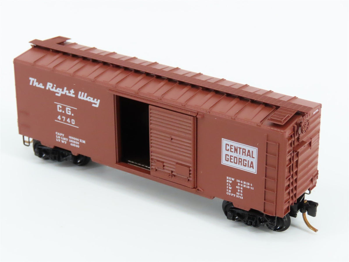 N Scale Kadee Micro-Trains MTL 20920 CG Central of Georgia 40&#39; Box Car #4740