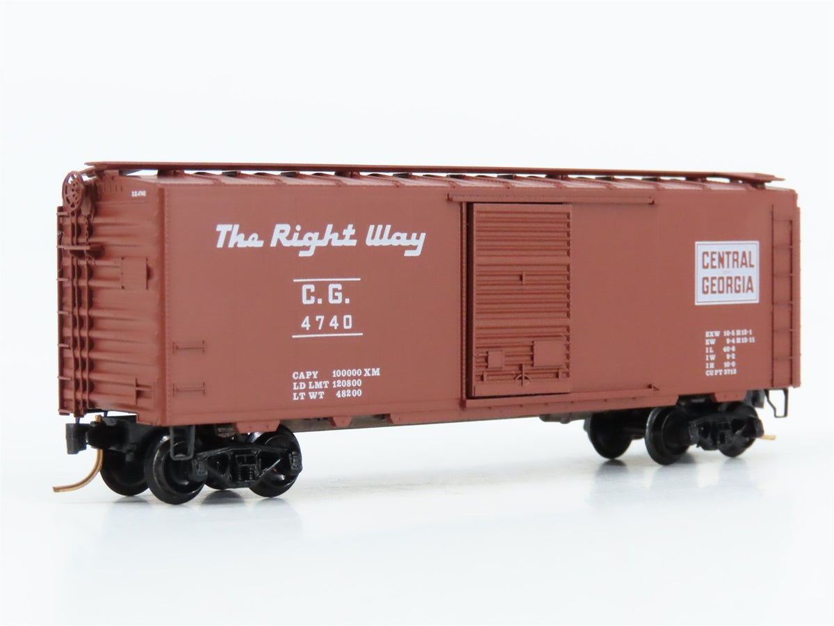 N Scale Kadee Micro-Trains MTL 20920 CG Central of Georgia 40&#39; Box Car #4740