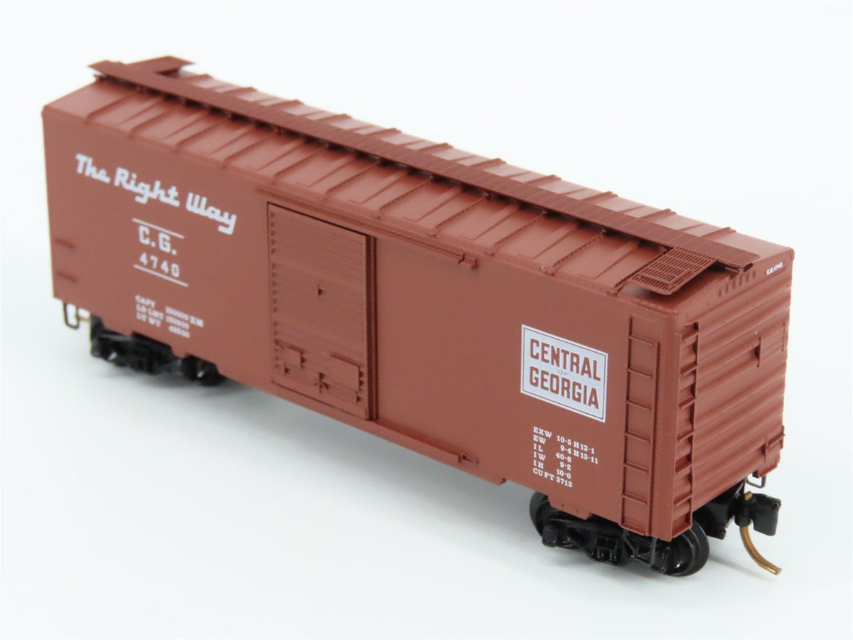 N Scale Kadee Micro-Trains MTL 20920 CG Central of Georgia 40&#39; Box Car #4740