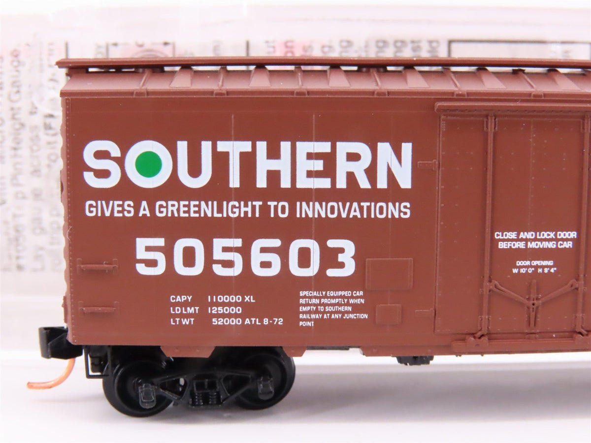 N Micro-Trains MTL 21100 SOU Southern Railway 40&#39; Plug Door Box Car #505603