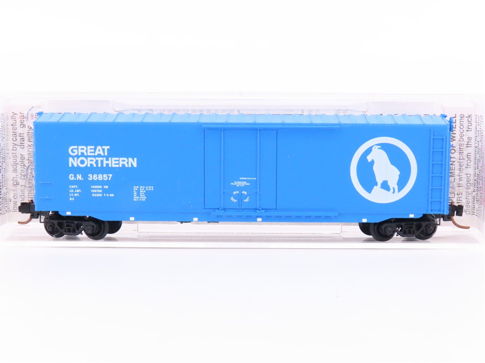 N Micro-Trains MTL 38270 GN Great Northern "Big Sky Blue" 50' Box Car #36857