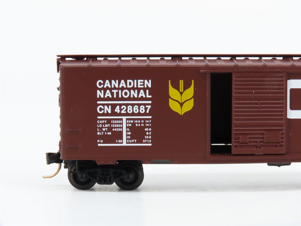 N Scale Kadee Micro-Trains MTL 20550 CN Canadian National 40&#39; Box Car #428687