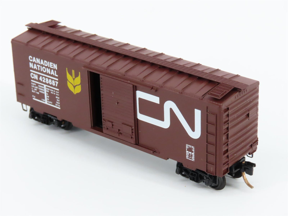 N Scale Kadee Micro-Trains MTL 20550 CN Canadian National 40&#39; Box Car #428687