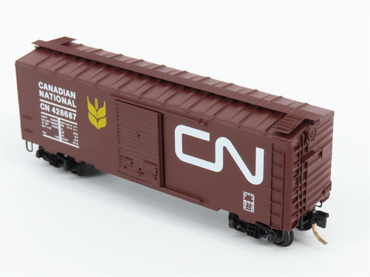 N Scale Kadee Micro-Trains MTL 20550 CN Canadian National 40&#39; Box Car #428687