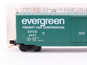 N Micro-Trains MTL 38260 EFCX Evergreen Freight 50' Plug Door Box Car #2875