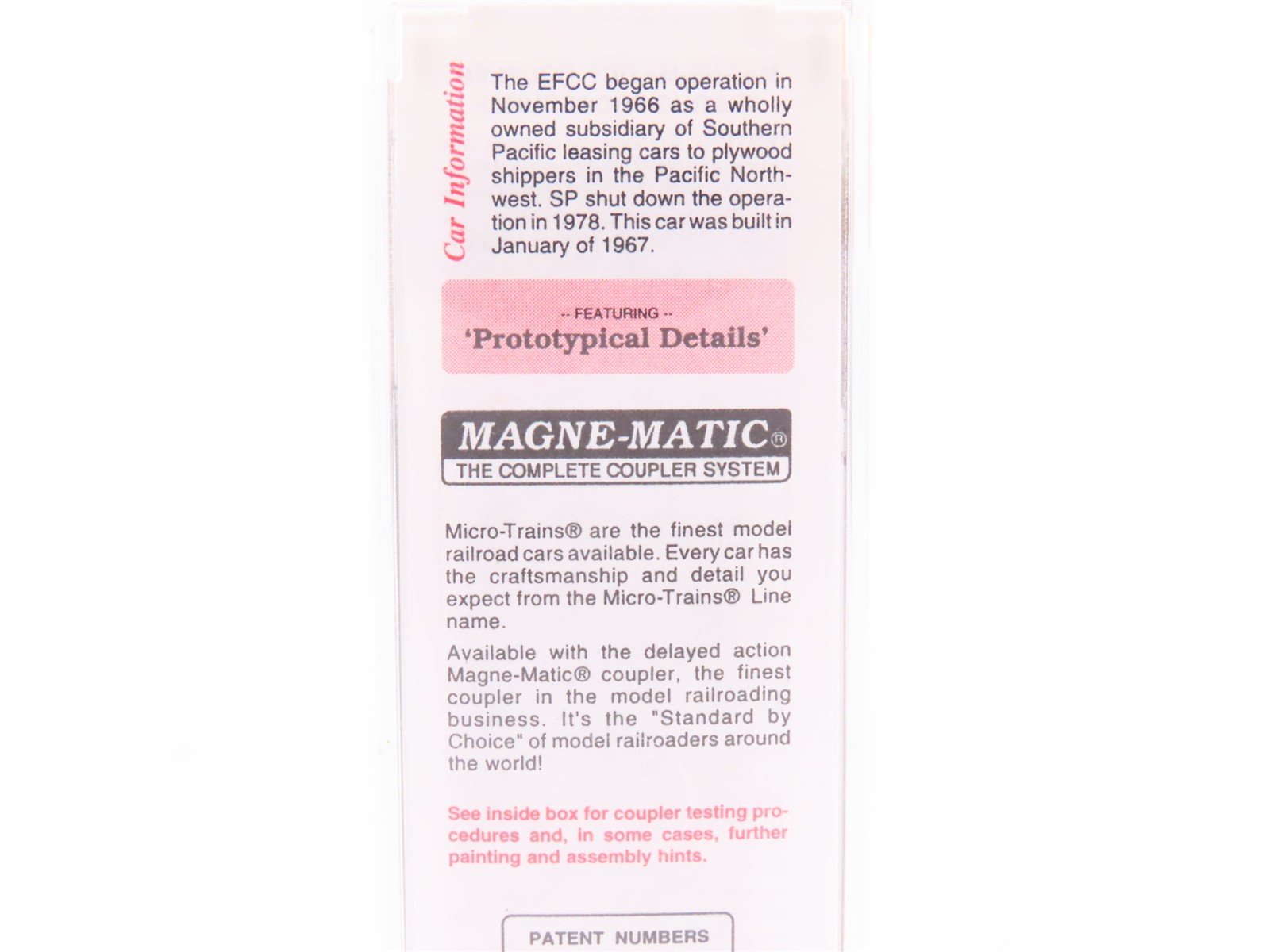 N Micro-Trains MTL 38260 EFCX Evergreen Freight 50' Plug Door Box Car #2875