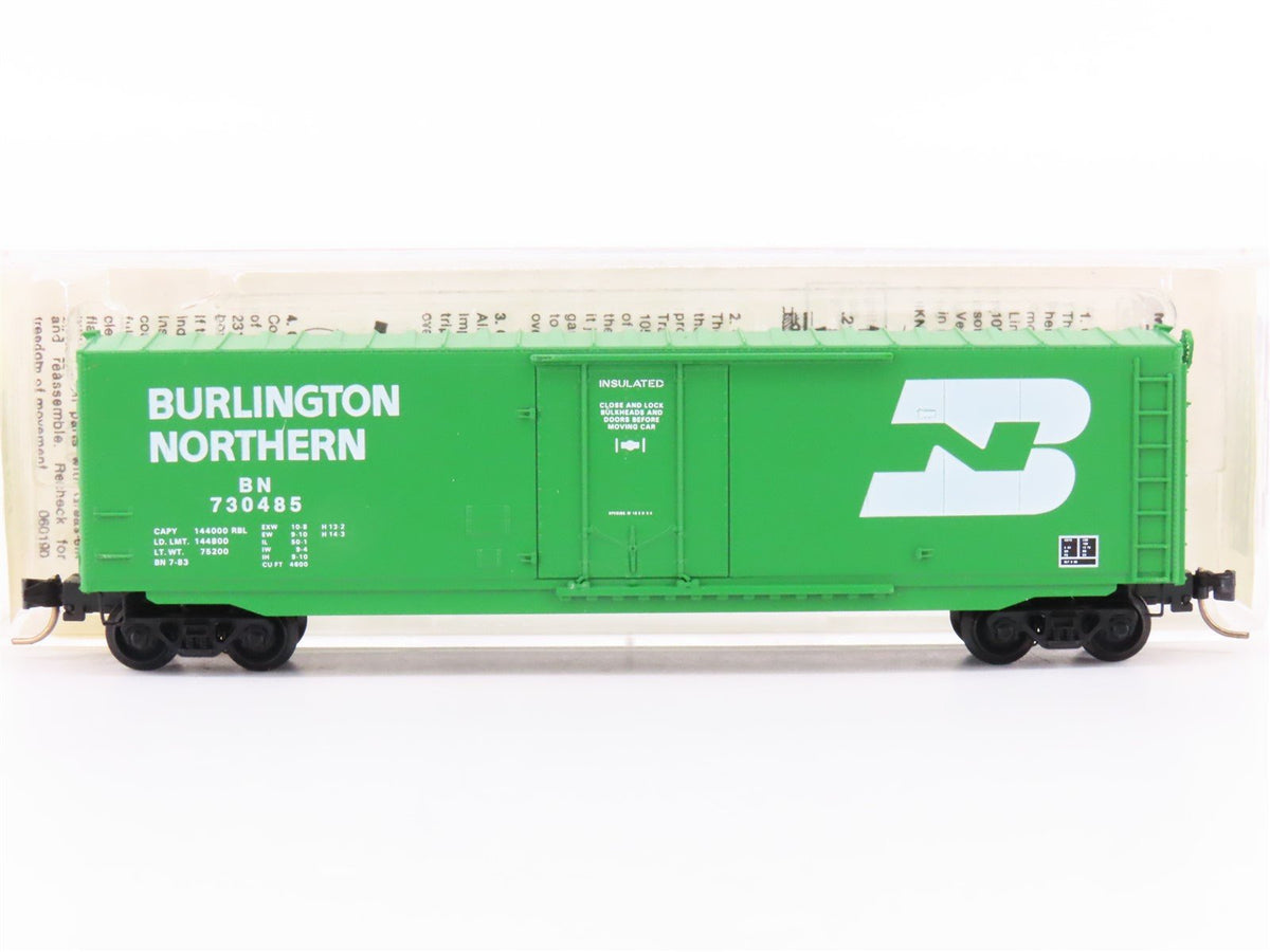 N Micro-Trains MTL 38200 BN Burlington Northern 50&#39; Plug Door Box Car #730485