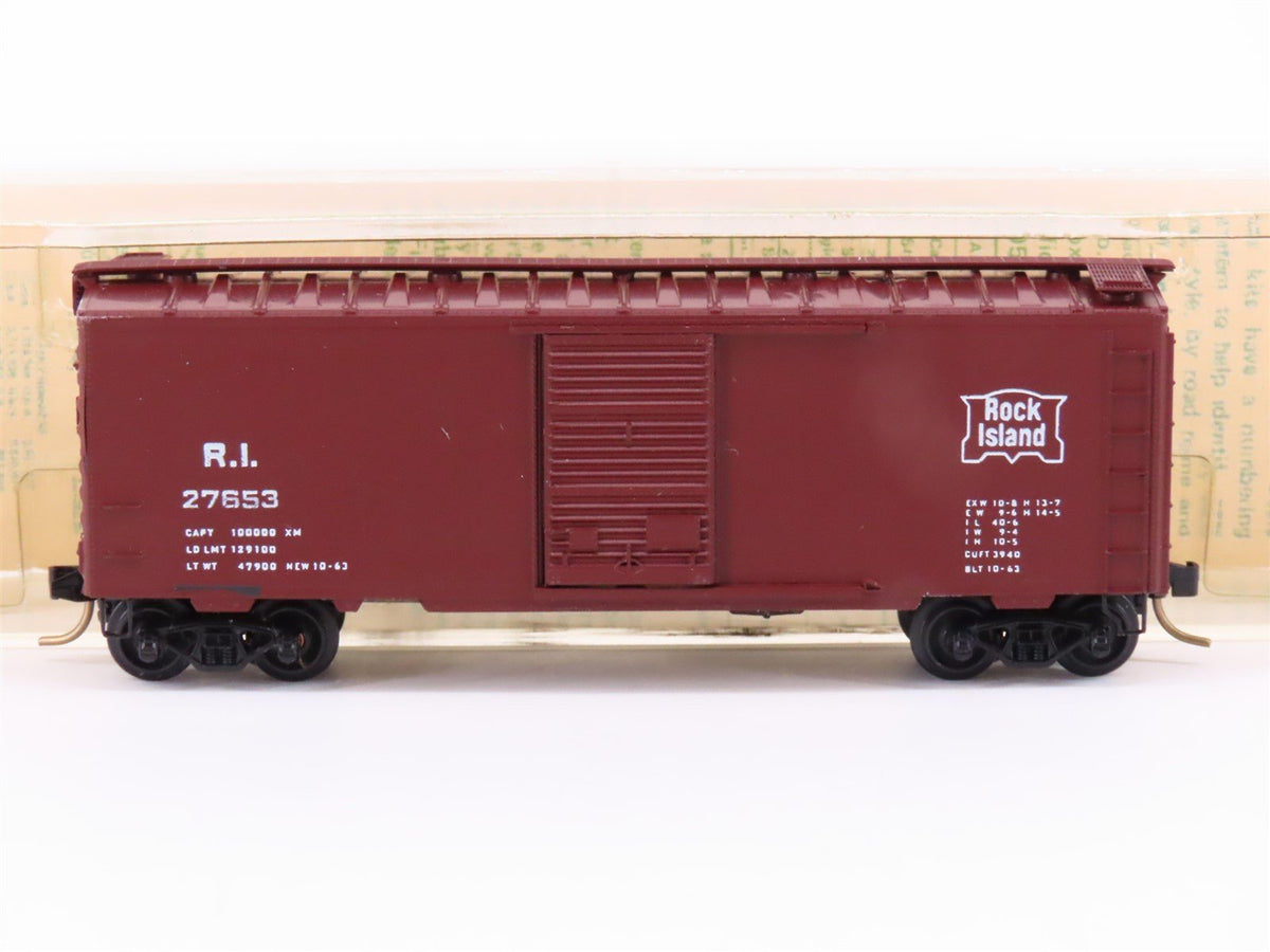 N Kadee Micro-Trains MTL 20058 RI Rock Island 40&#39; Box Car #27653 - Blue Label