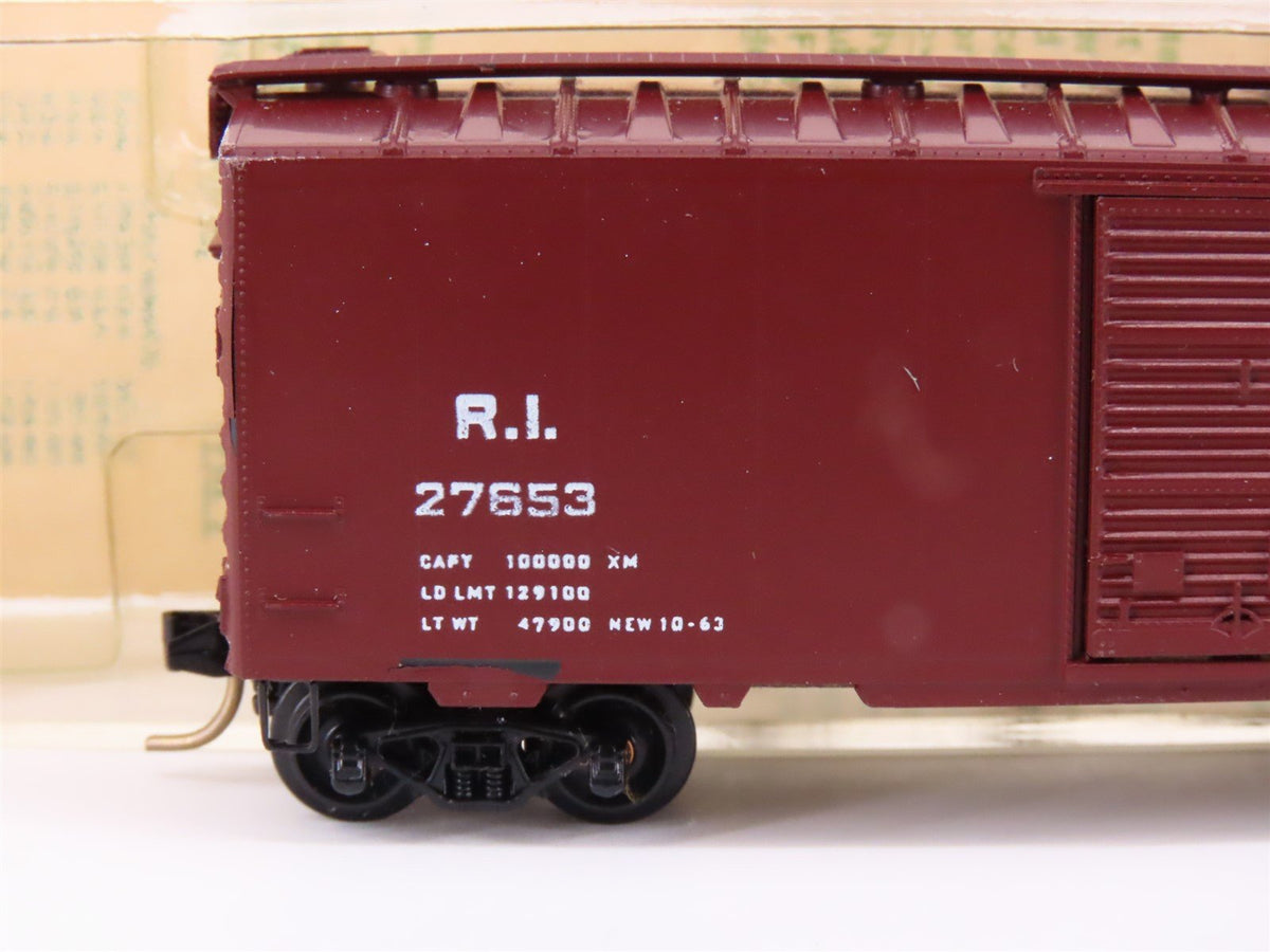 N Kadee Micro-Trains MTL 20058 RI Rock Island 40&#39; Box Car #27653 - Blue Label