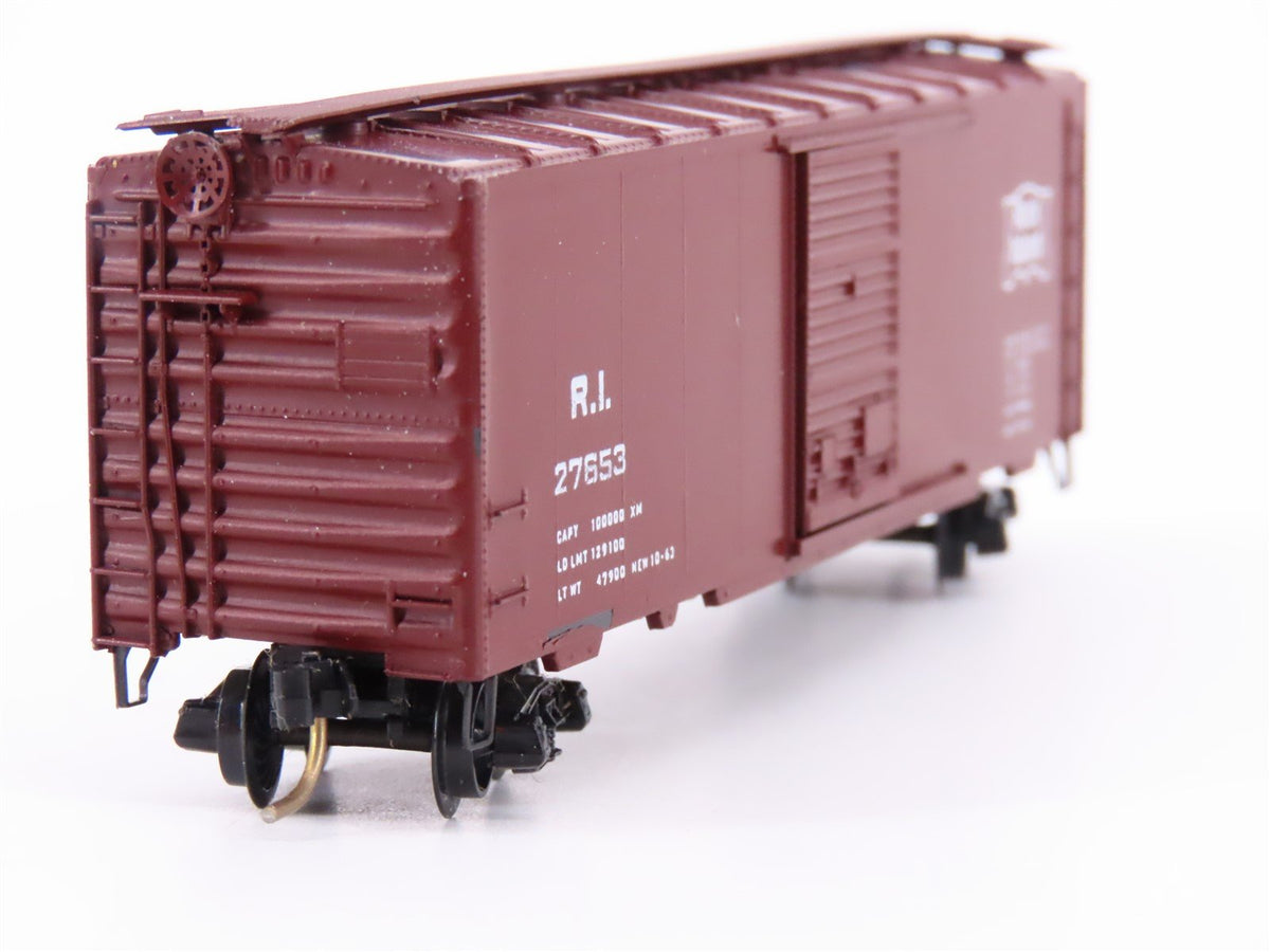 N Kadee Micro-Trains MTL 20058 RI Rock Island 40&#39; Box Car #27653 - Blue Label