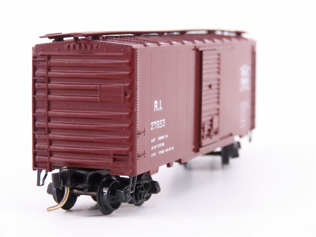 N Kadee Micro-Trains MTL 20058 RI Rock Island 40&#39; Box Car #27653 - Blue Label