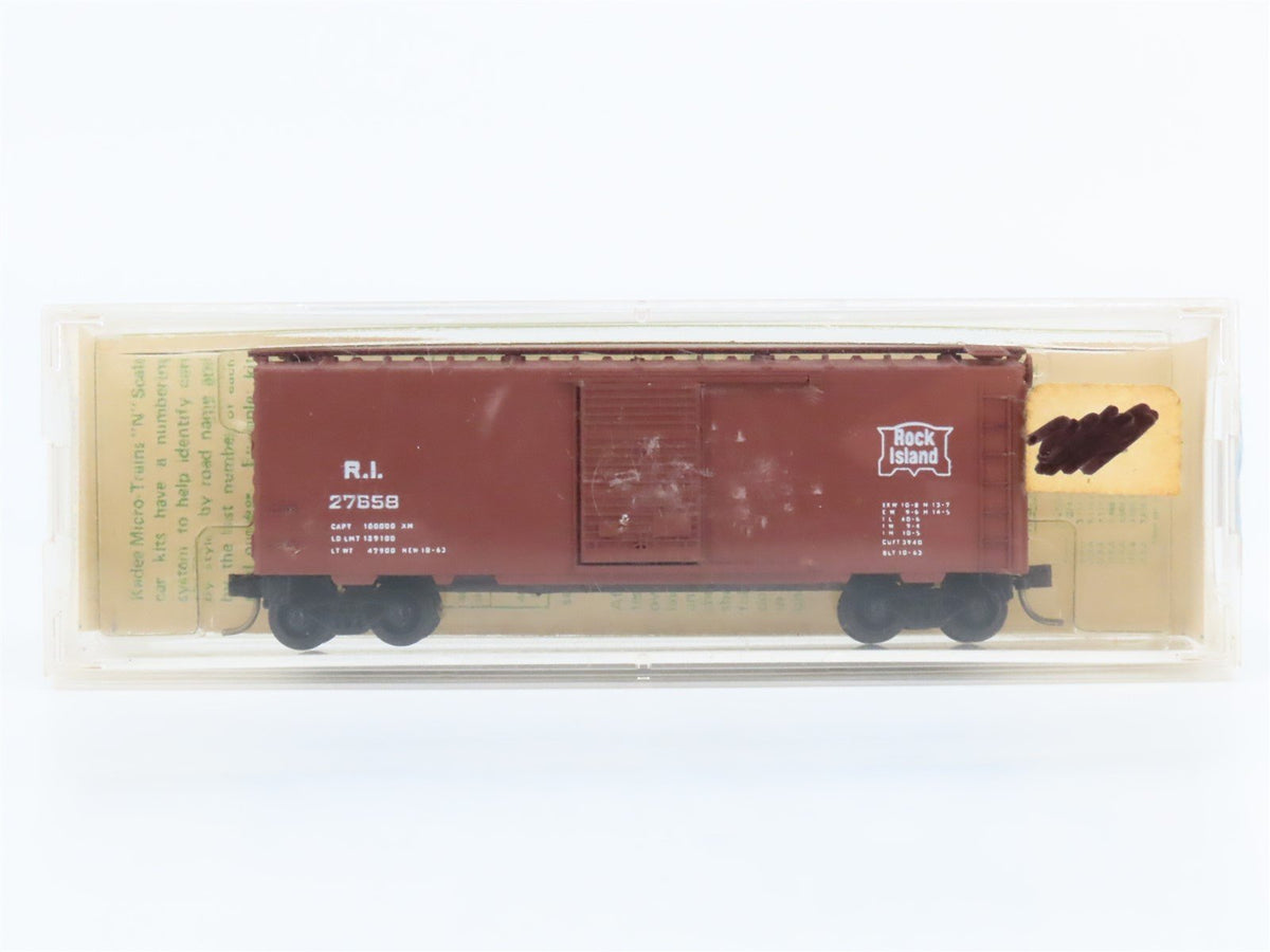 N Kadee Micro-Trains MTL 20058 RI Rock Island 40&#39; Box Car #27658 - Blue Label