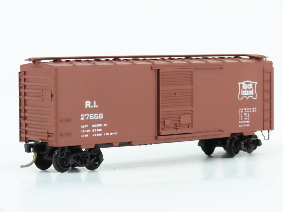 N Kadee Micro-Trains MTL 20058 RI Rock Island 40&#39; Box Car #27658 - Blue Label