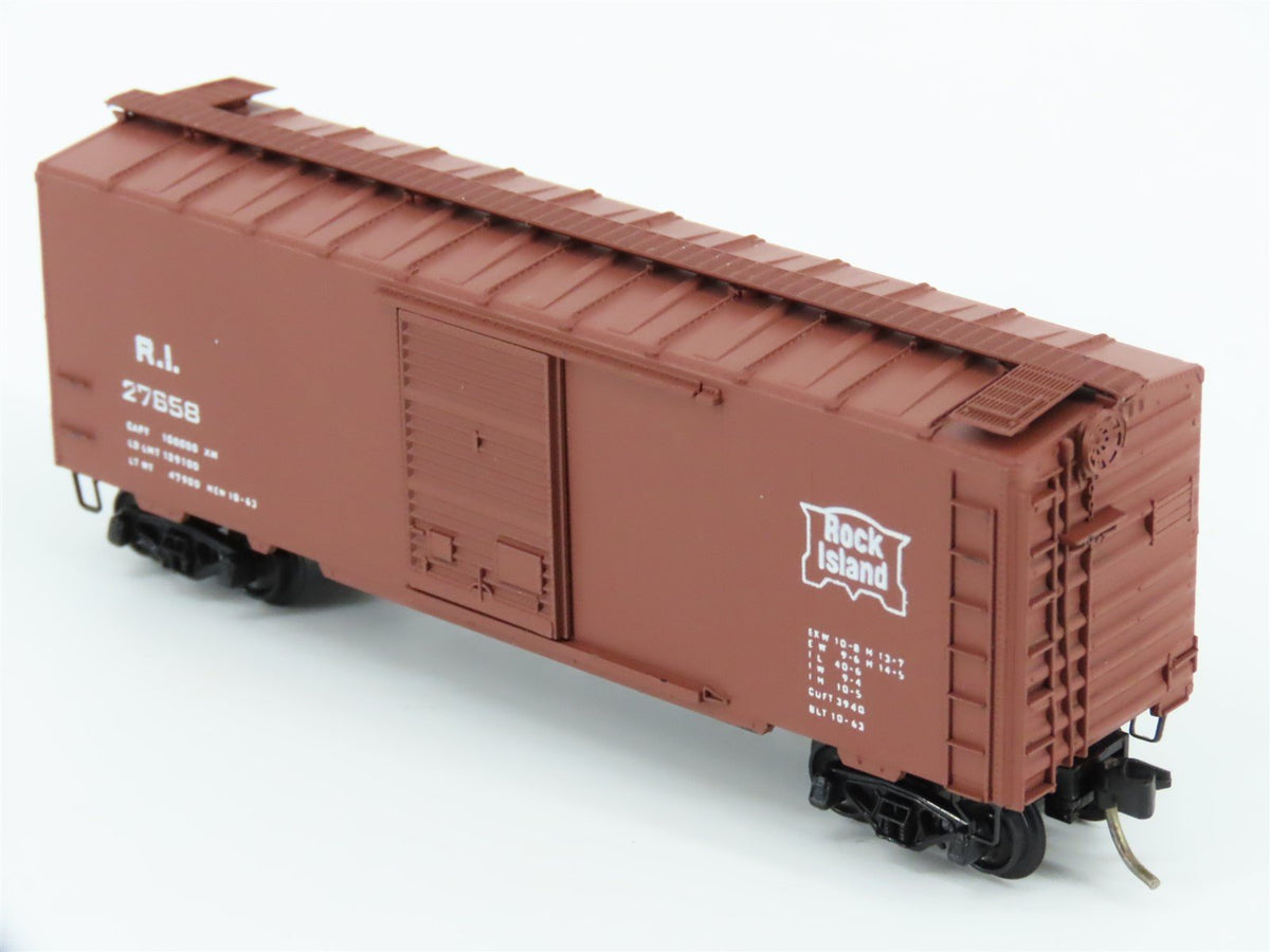 N Kadee Micro-Trains MTL 20058 RI Rock Island 40&#39; Box Car #27658 - Blue Label