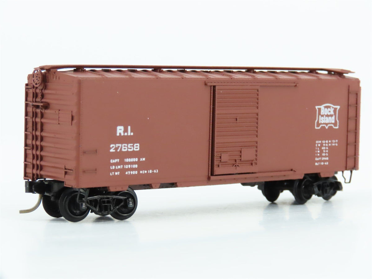 N Kadee Micro-Trains MTL 20058 RI Rock Island 40&#39; Box Car #27658 - Blue Label