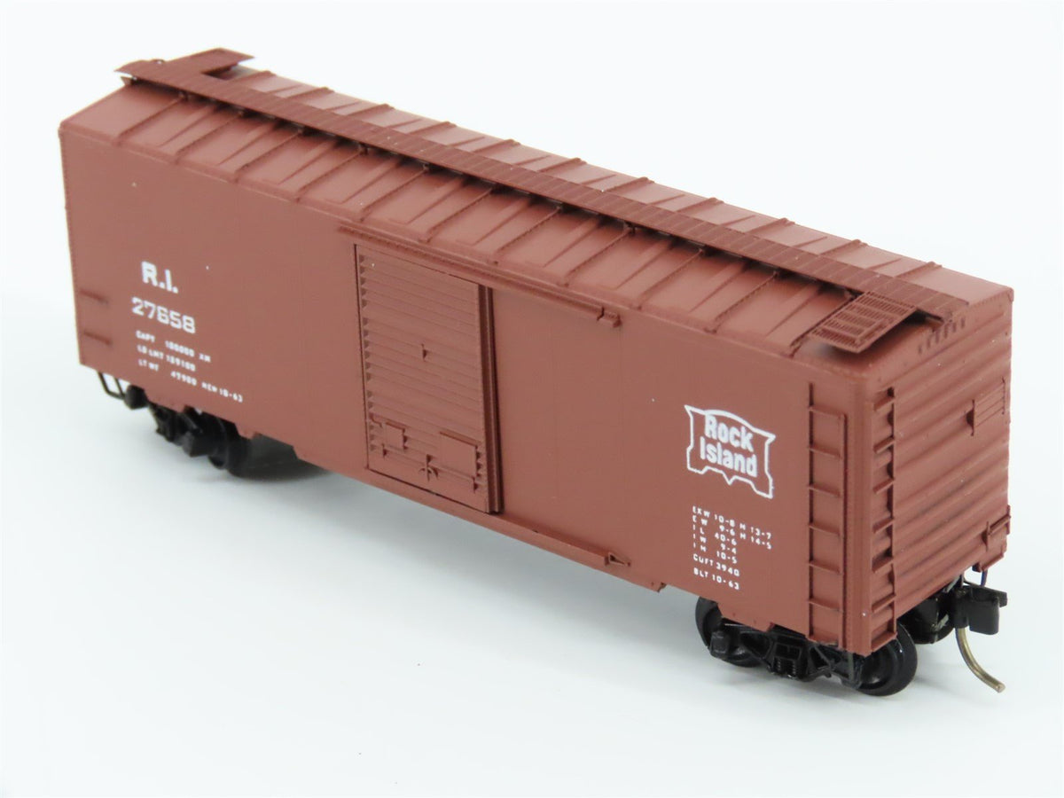 N Kadee Micro-Trains MTL 20058 RI Rock Island 40&#39; Box Car #27658 - Blue Label