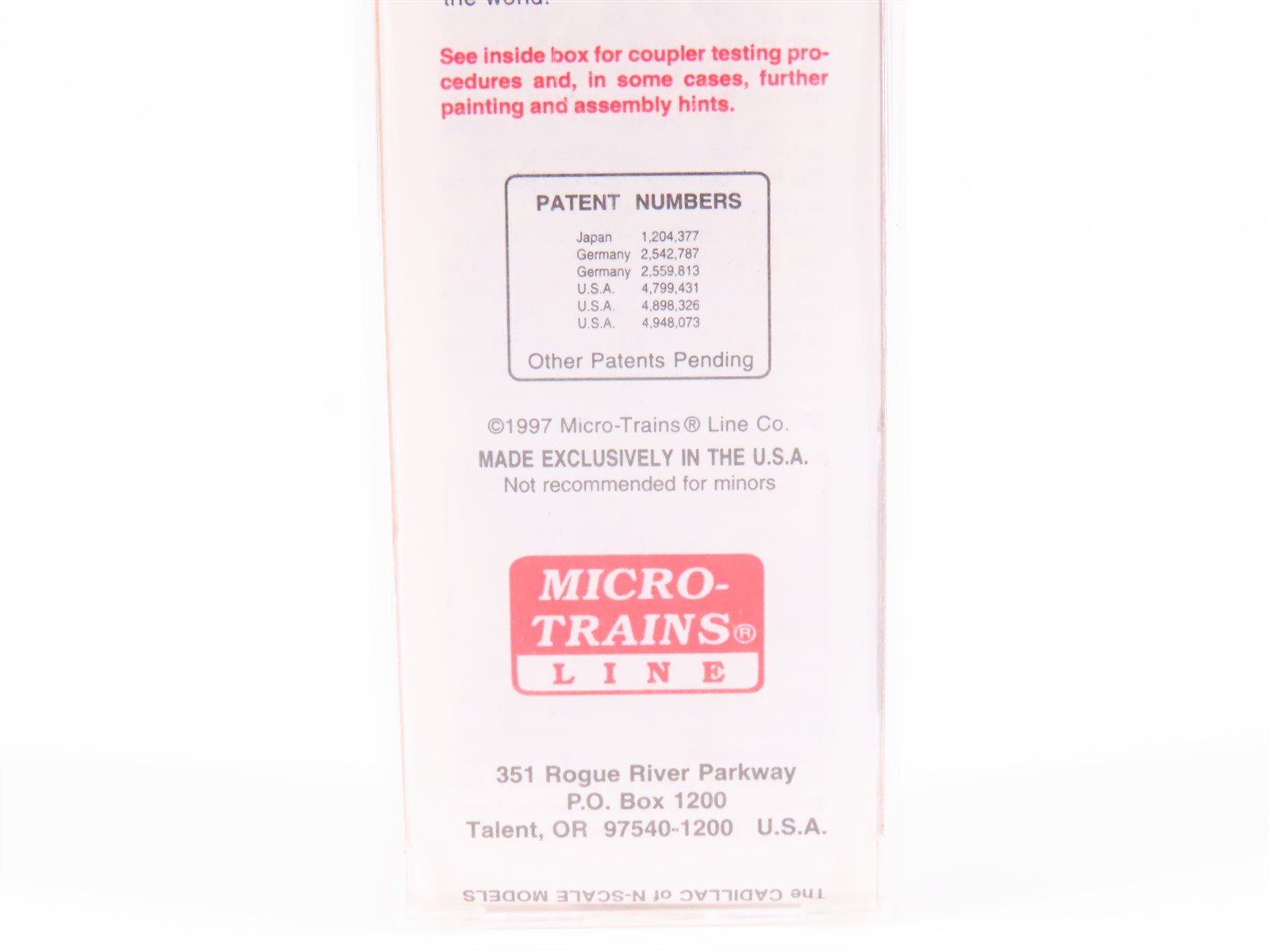 N Micro-Trains MTL 38160 BN Western Fruit Express 50' Plug Door Box Car #745461