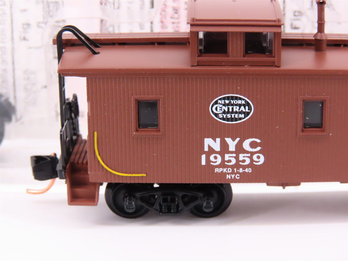 N Scale Micro-Trains MTL 51080 NYC New York Central 34&#39; Cupola Caboose #19559