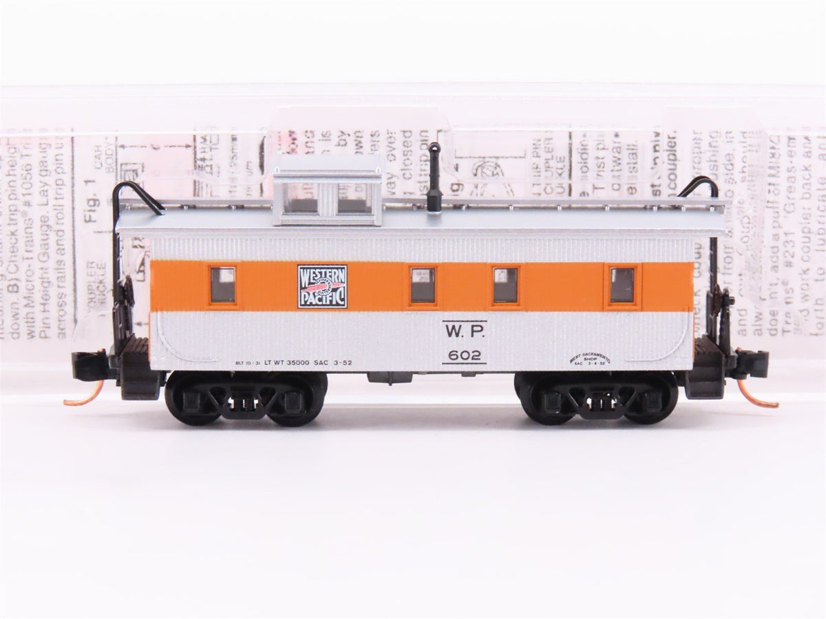 N Scale Micro-Trains MTL 51220 WP Western Pacific 34&#39; Wood Cupola Caboose #602