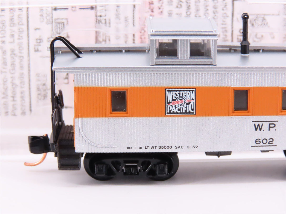 N Scale Micro-Trains MTL 51220 WP Western Pacific 34&#39; Wood Cupola Caboose #602