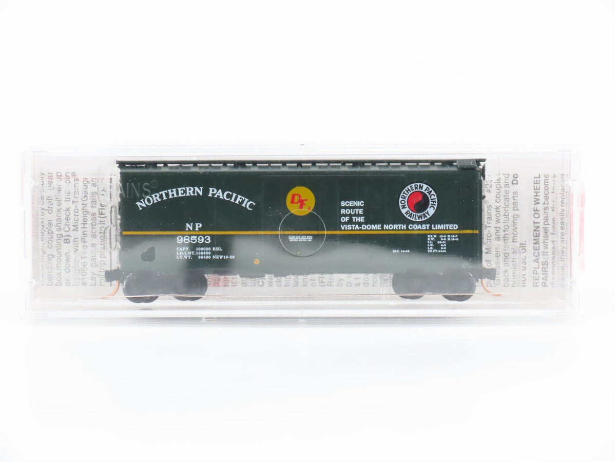 N Scale Micro-Trains MTL 21210 NP Northern Pacific Railroad 40&#39; Box Car #98593