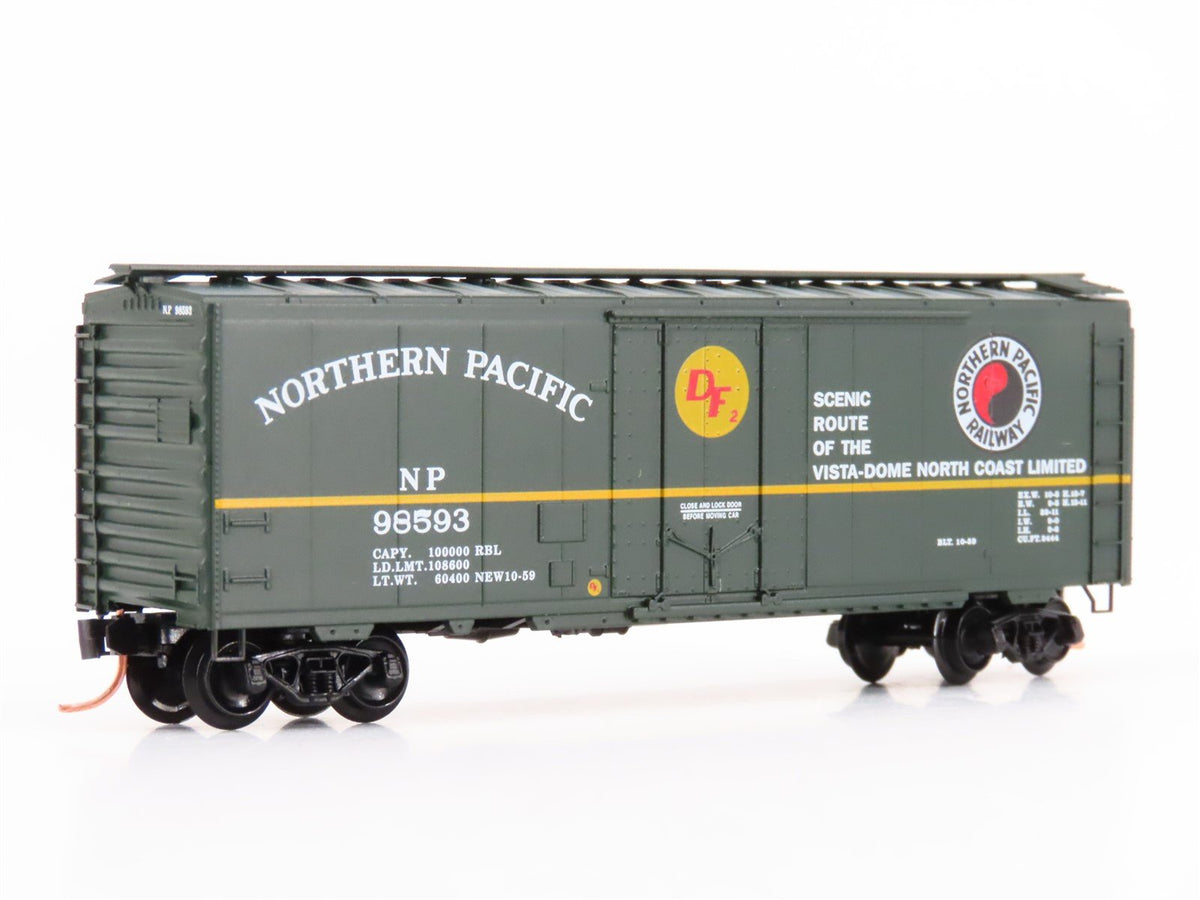 N Scale Micro-Trains MTL 21210 NP Northern Pacific Railroad 40&#39; Box Car #98593