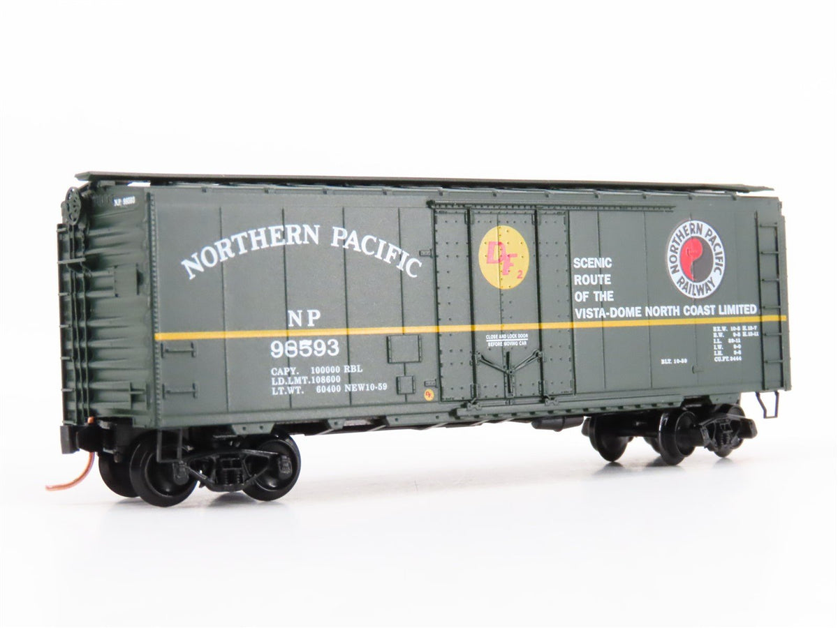 N Scale Micro-Trains MTL 21210 NP Northern Pacific Railroad 40&#39; Box Car #98593