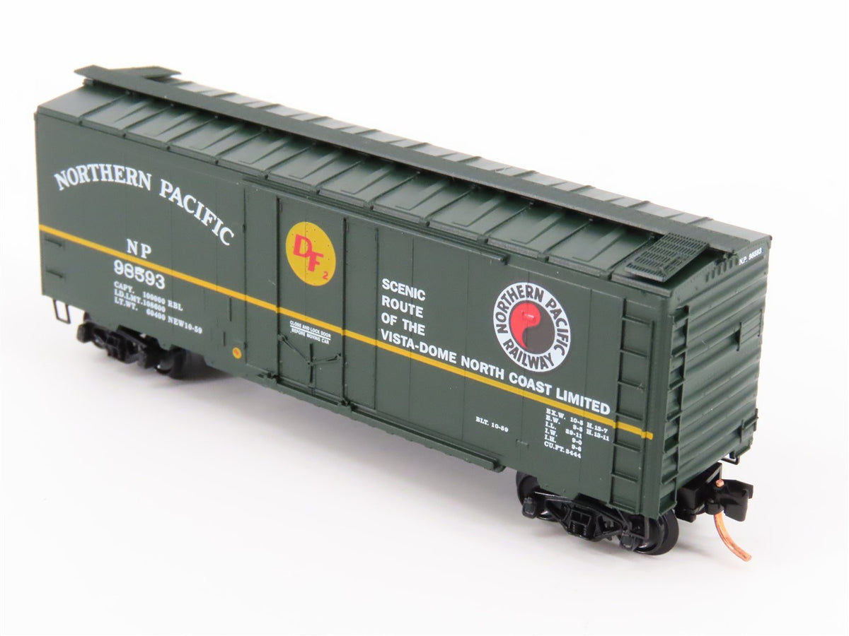 N Scale Micro-Trains MTL 21210 NP Northern Pacific Railroad 40&#39; Box Car #98593