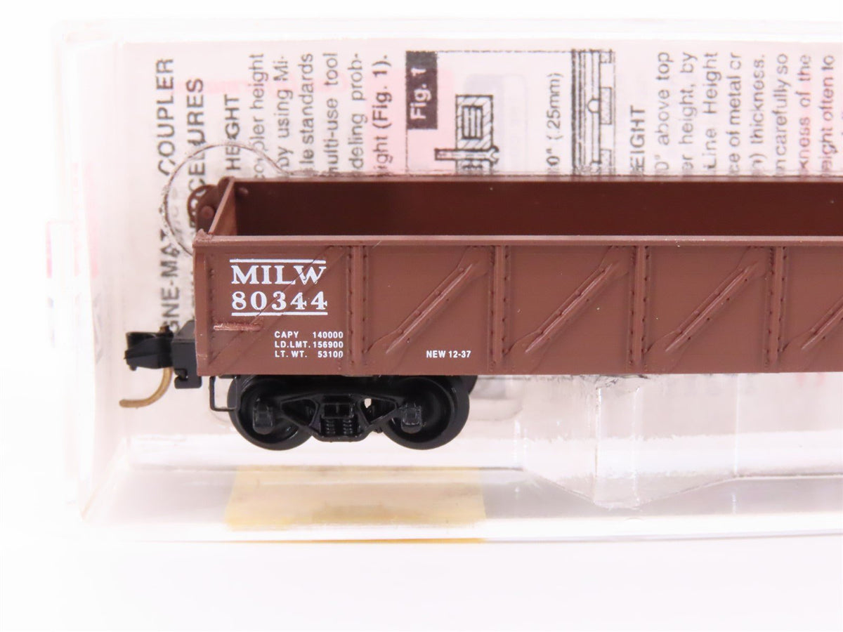 N Scale Micro-Trains MTL 60010 MILW / CMStP&amp;P 50&#39; Composite Gondola #80344