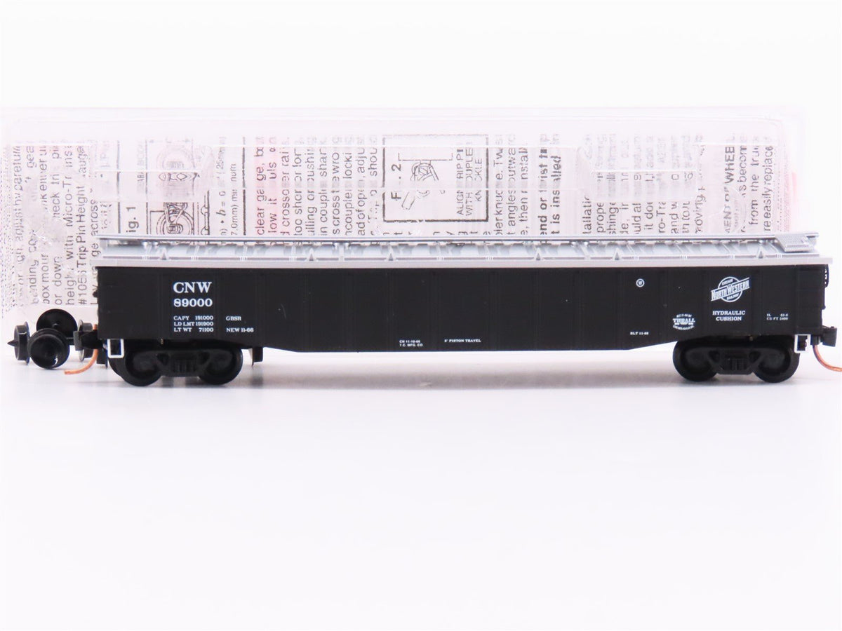 N Scale Micro-Trains MTL 106230 CNW Railway 50&#39; Steel Side Gondola Car #89000