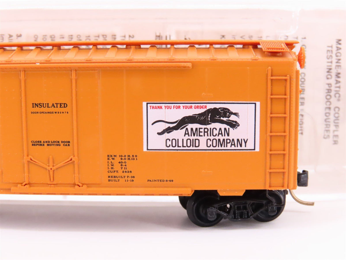 N Micro-Trains MTL 21190 LOVX American Colloid Co. 40&#39; Plug Door Box Car #9116