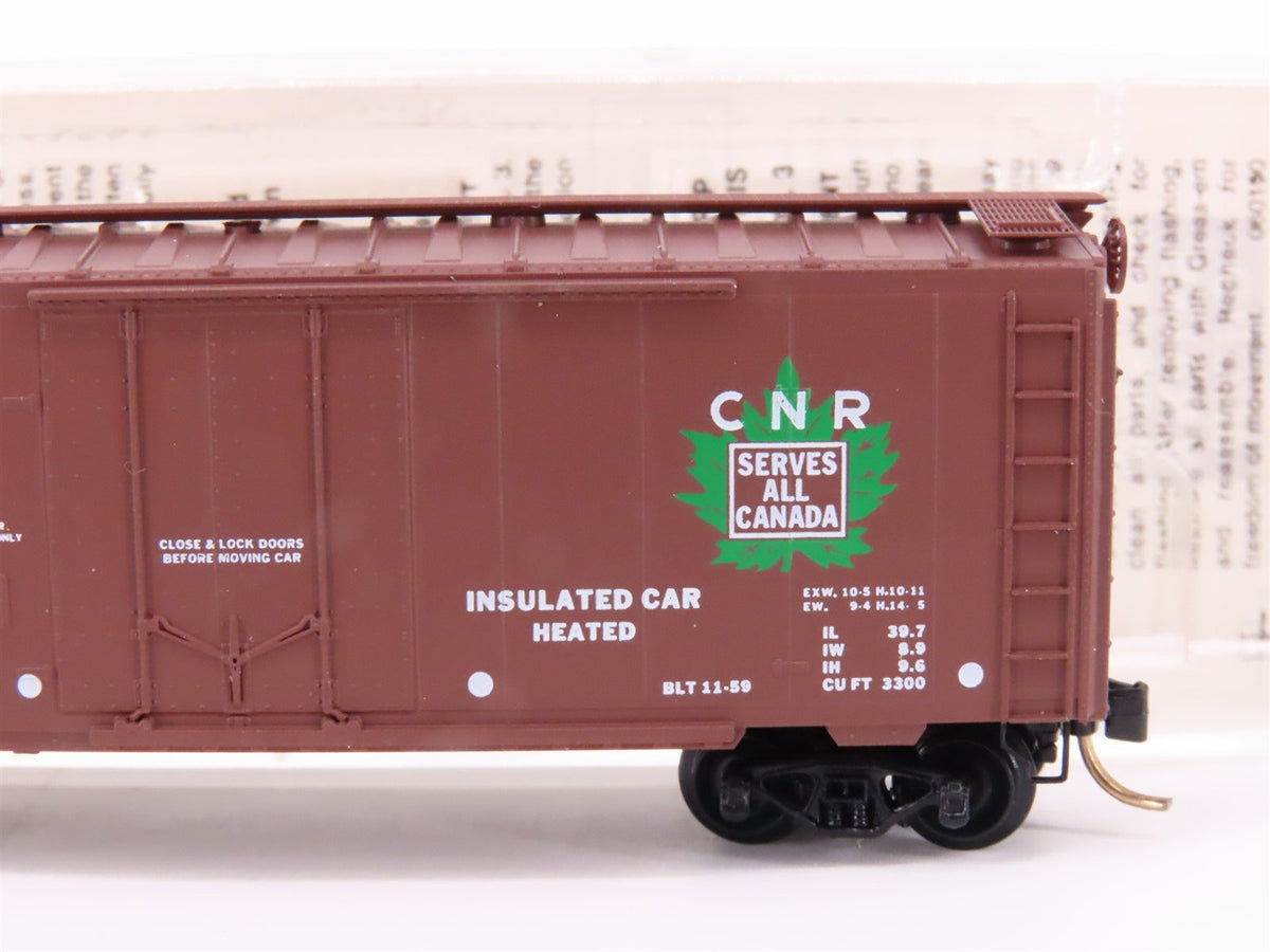 N Micro-Trains MTL 21120 CN Canadian National 40&#39; Plug Door Box Car #290145