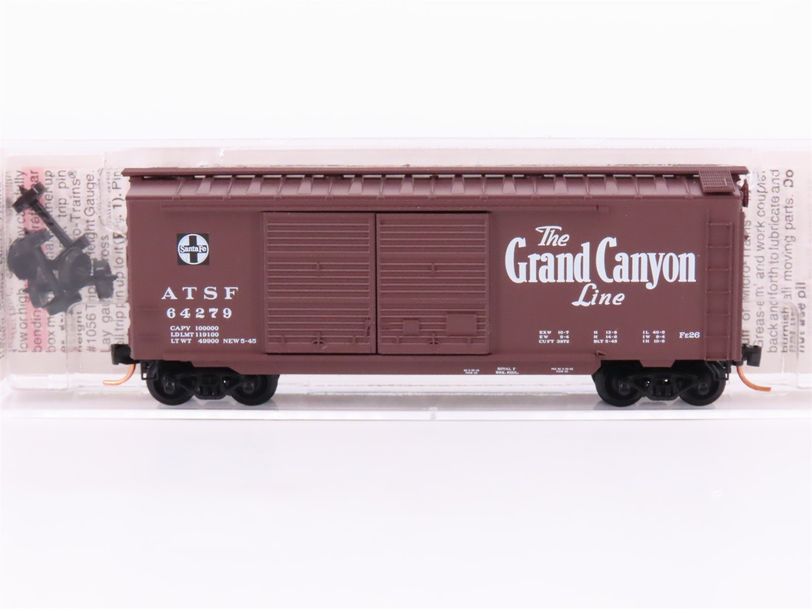 N Micro-Trains MTL 23290 ATSF Santa Fe 40' Standard Plug Door Boxcar #64279